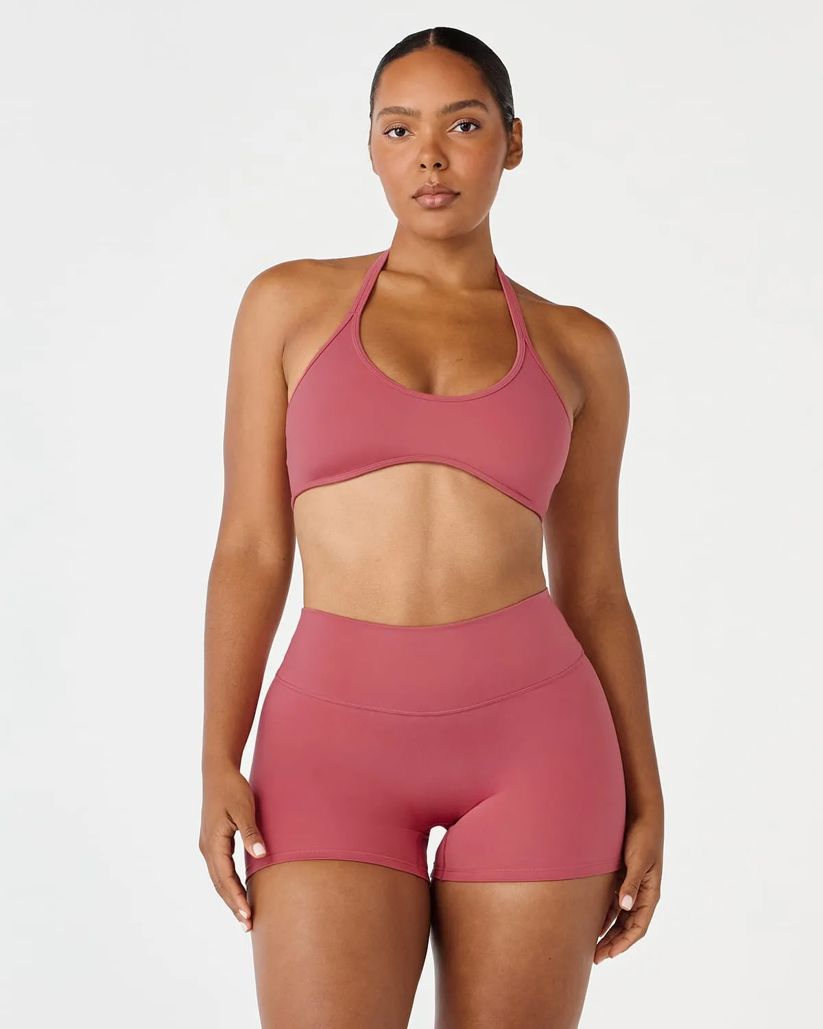 Serenity Soft Halter Contour Crop | Bloom sold by Crop Shop Boutique