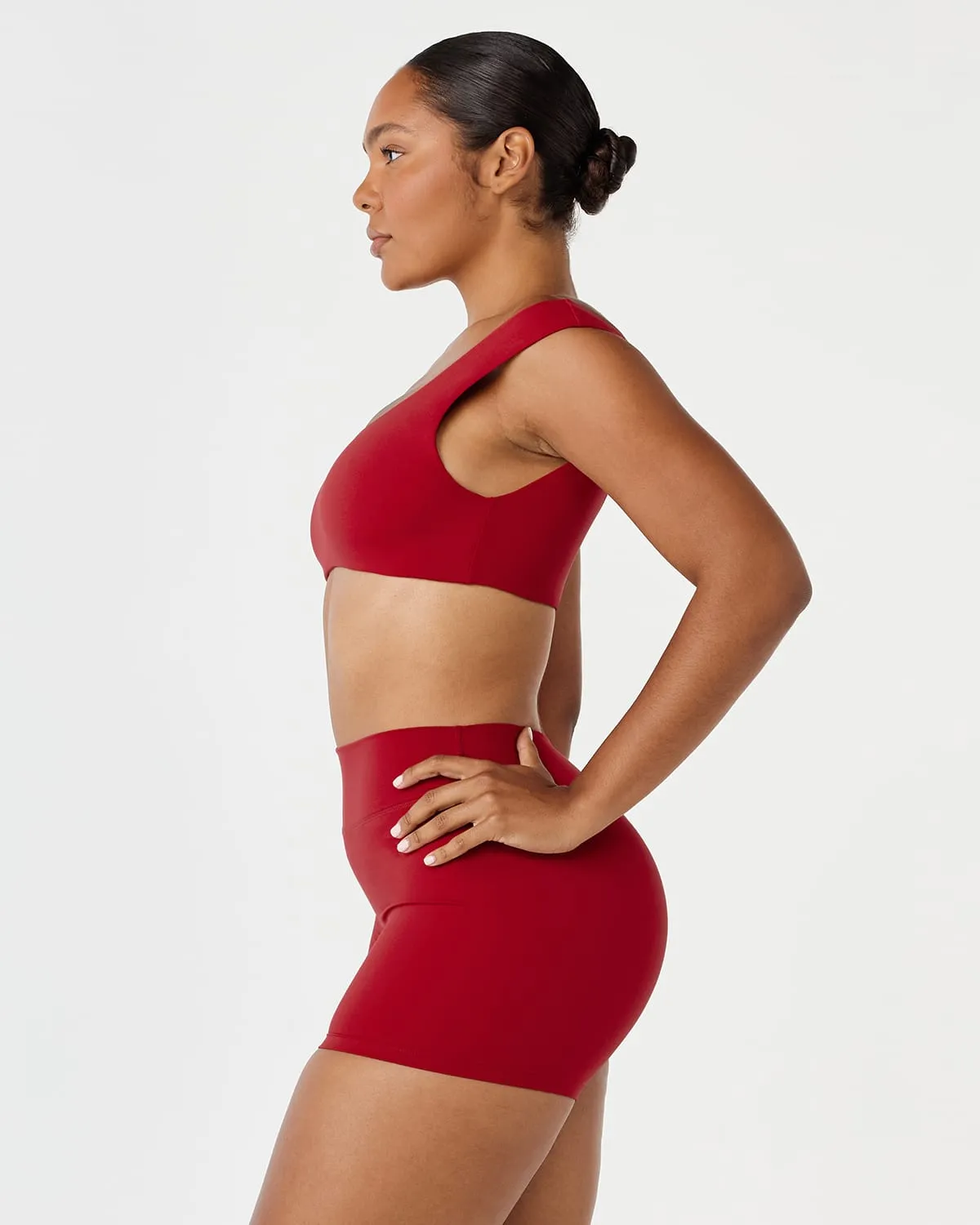 Fade Off Shoulder Crop | Retro Red sold by Crop Shop Boutique product image thumbnail 5