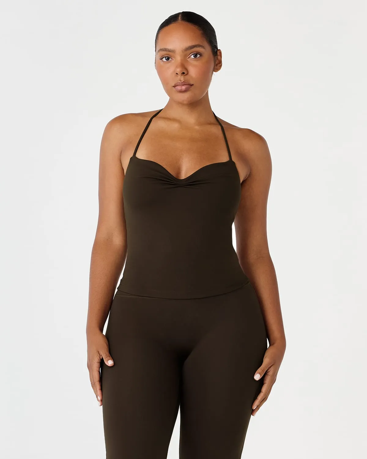 Form Cara Tank | Dark Chocolate sold by Crop Shop Boutique product image thumbnail 3