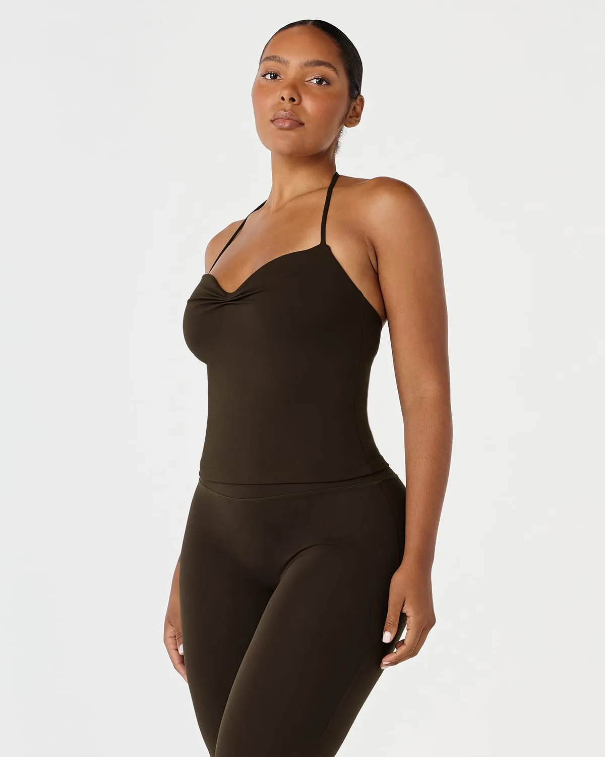 Form Cara Tank | Dark Chocolate sold by Crop Shop Boutique product image thumbnail 4