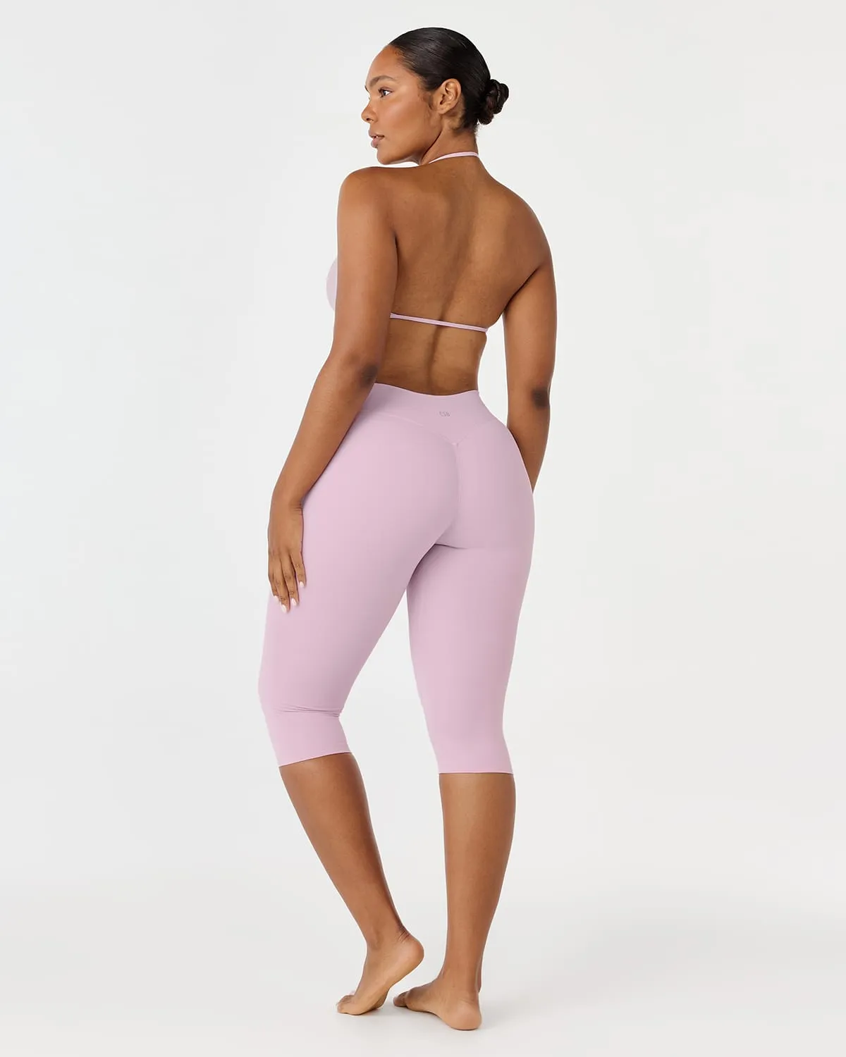 Form Invisible Scrunch Capri Leggings | Lilac sold by Crop Shop Boutique product image thumbnail 2