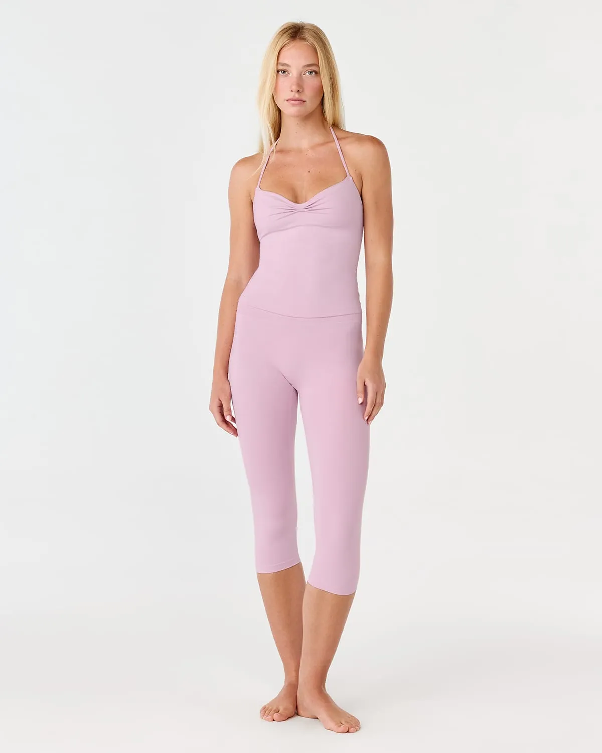 Form Invisible Scrunch Capri Leggings | Lilac sold by Crop Shop Boutique product image thumbnail 4