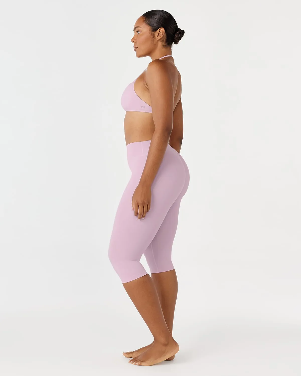 Form Invisible Scrunch Capri Leggings | Lilac sold by Crop Shop Boutique product image thumbnail 3