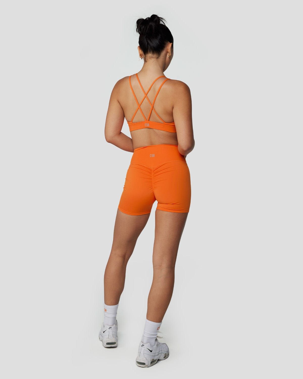 Serenity Scrunch Shorts 4" | Flame sold by Crop Shop Boutique product image thumbnail 2