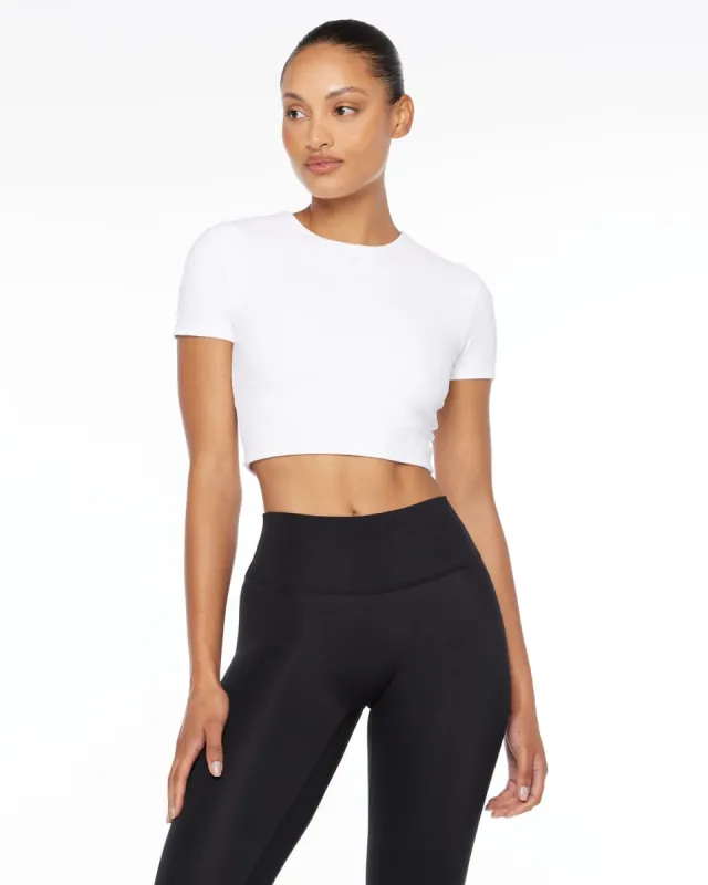 Freedom Cropped Tee | White sold by Crop Shop Boutique