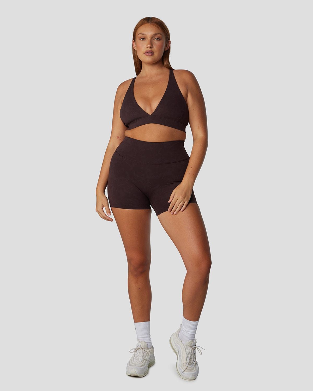 Fade Shorts 4" | Truffle sold by Crop Shop Boutique product image thumbnail 5