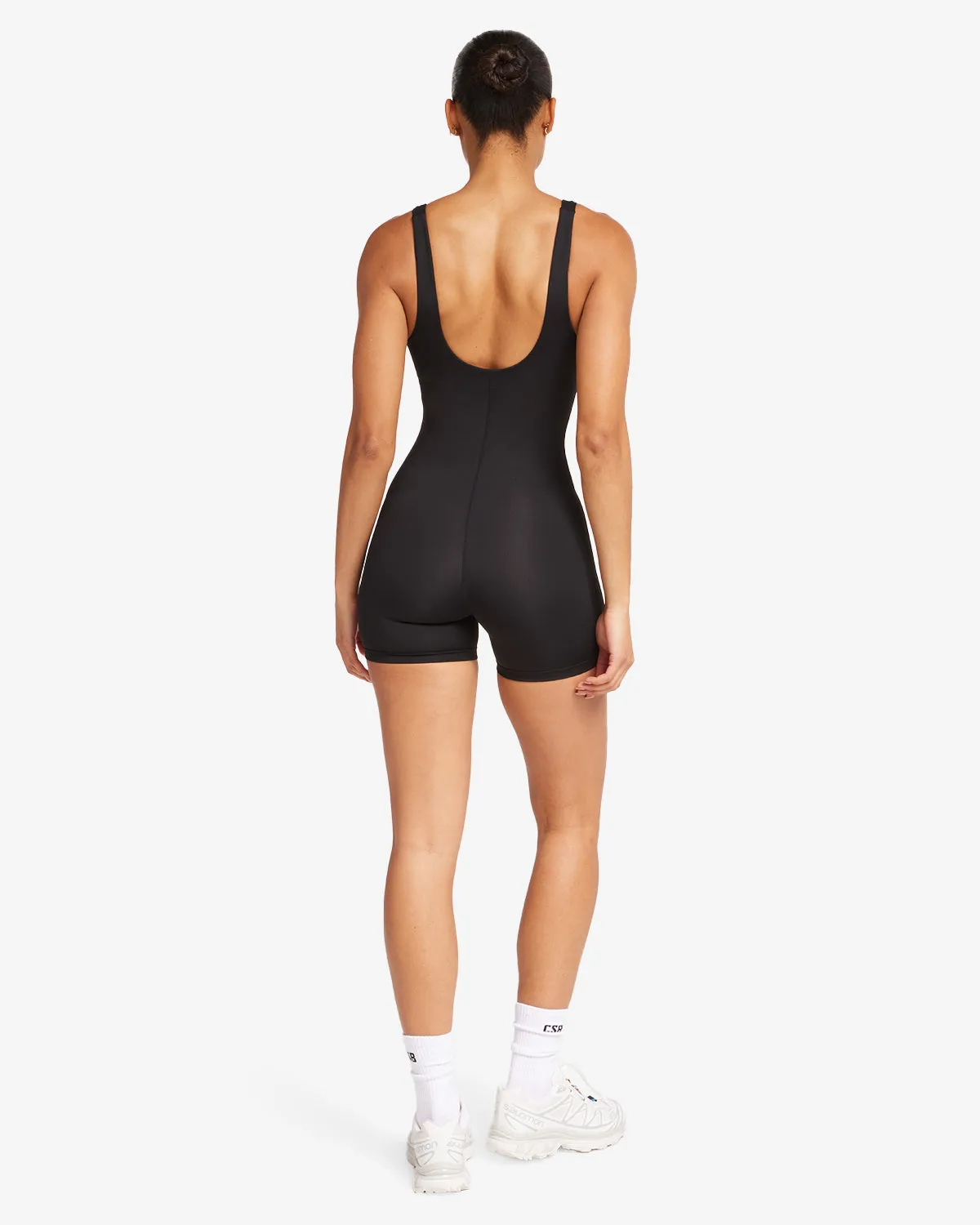 Activluxe V-Neck Playsuit | Black sold by Crop Shop Boutique product image thumbnail 2