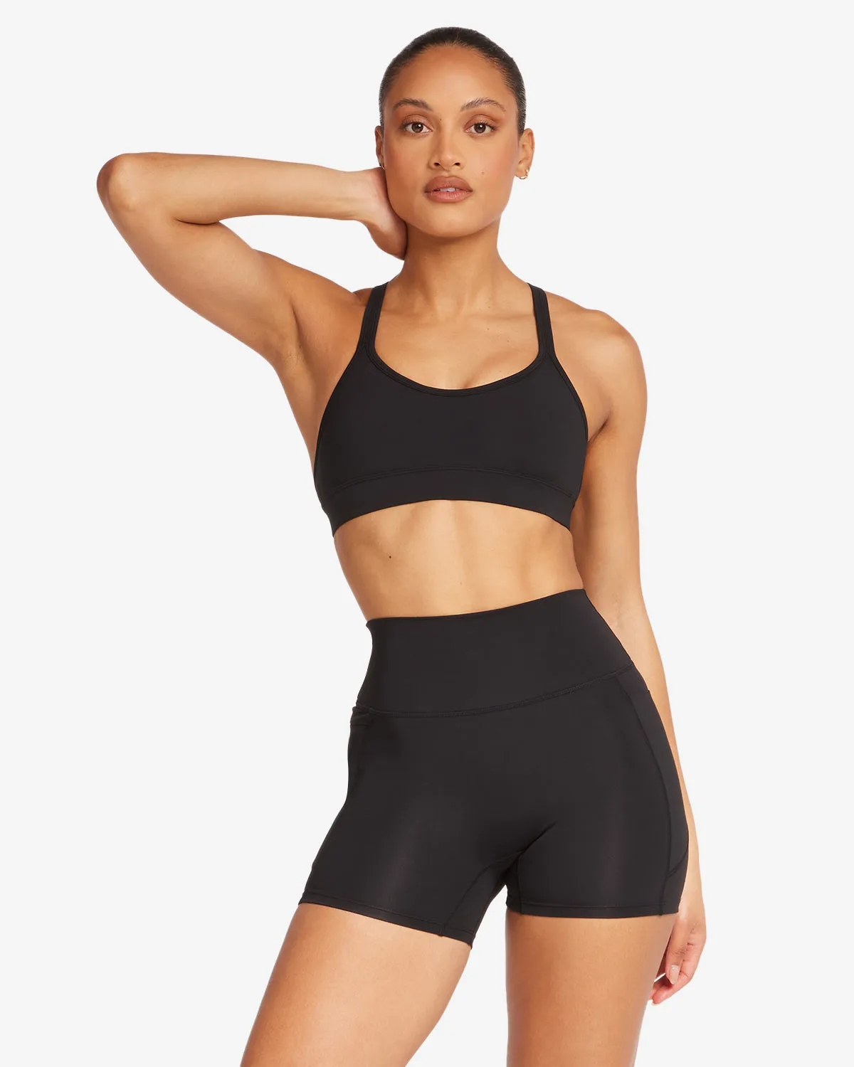 Activluxe Riley Power Crop | Black sold by Crop Shop Boutique
