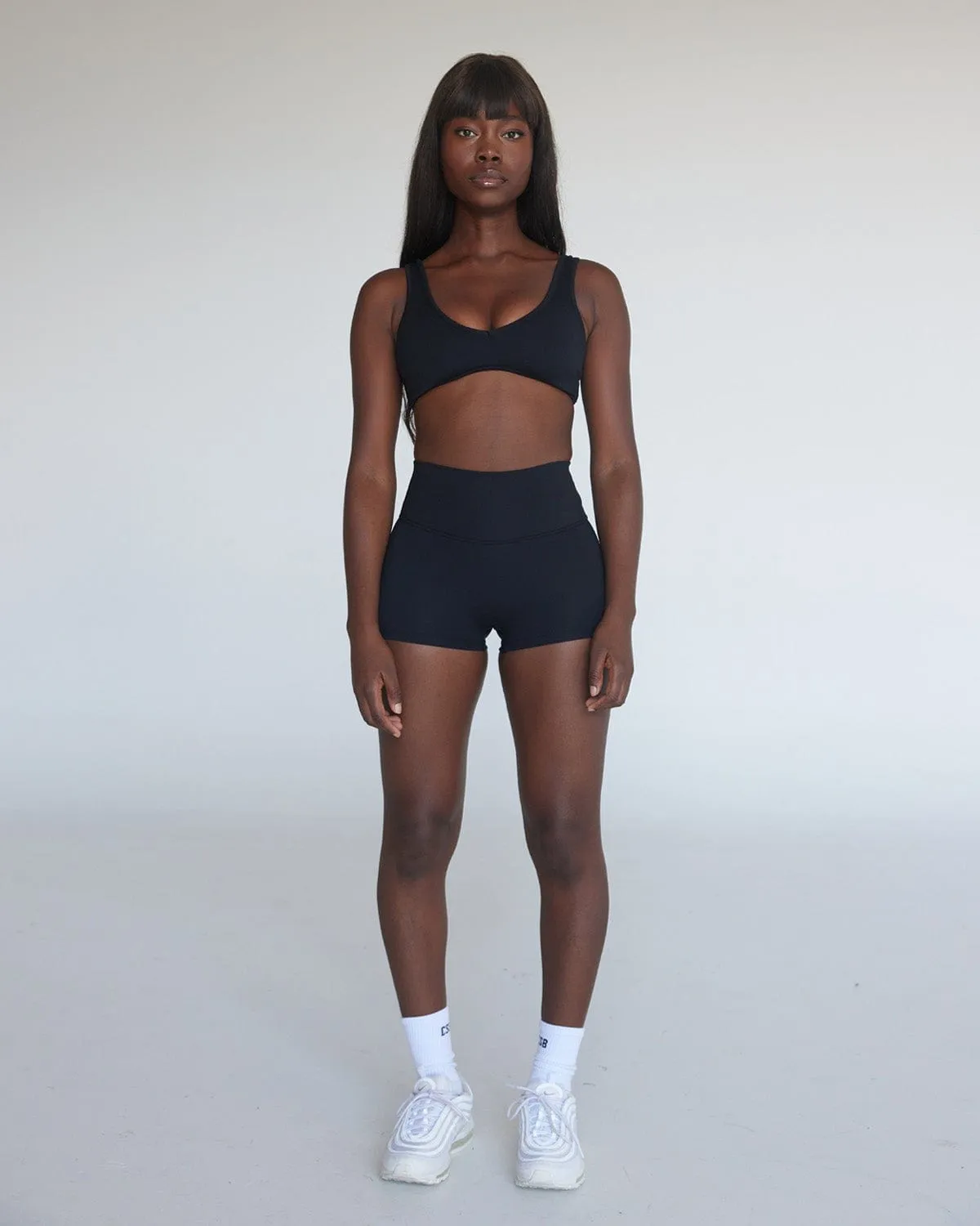 Serenity Scrunch Shorts 2" | Black sold by Crop Shop Boutique product image thumbnail 5