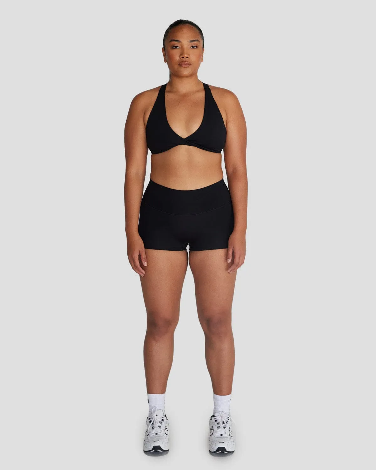 Serenity Scrunch Shorts 2" | Black sold by Crop Shop Boutique