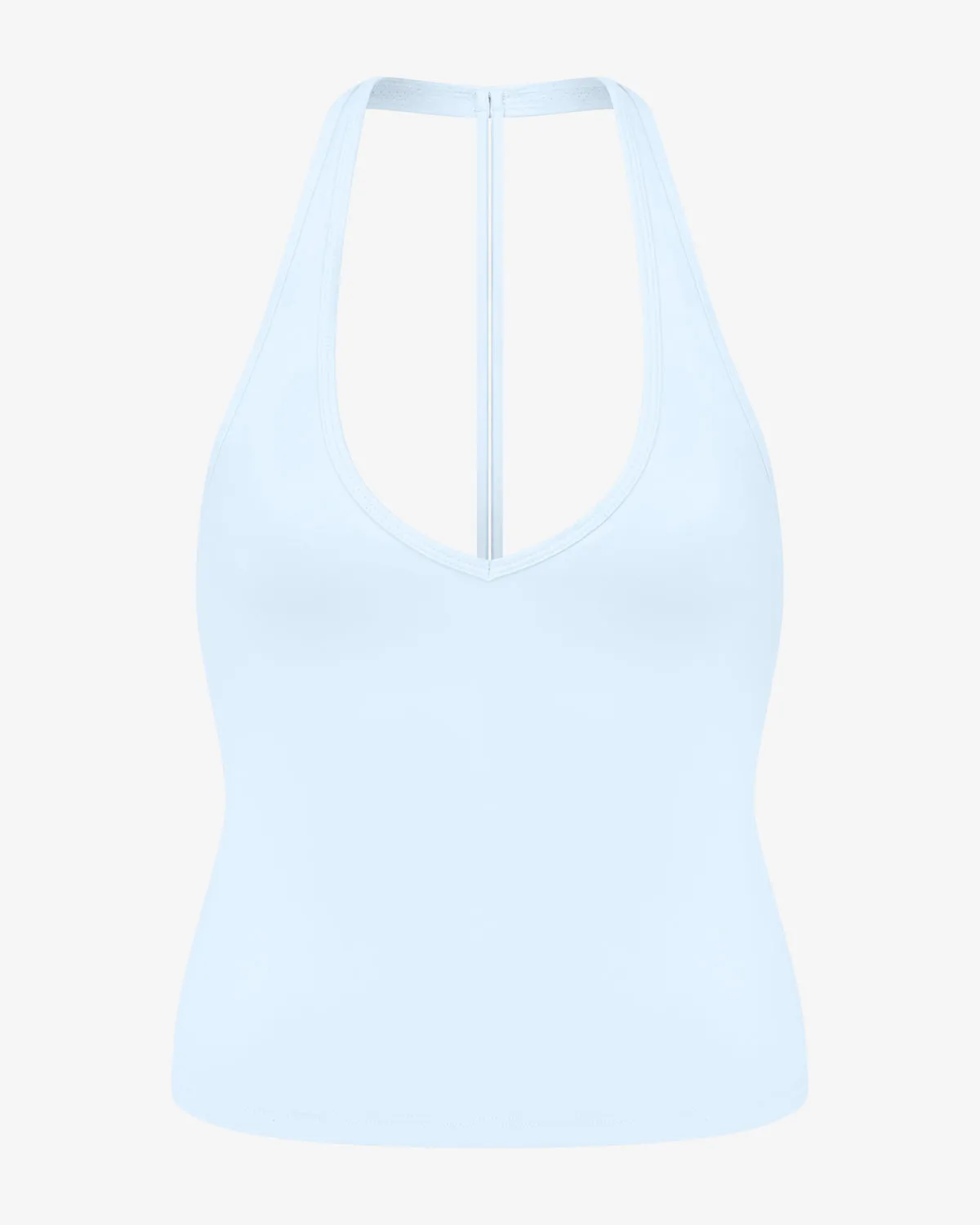 Form Halter Tank | Powder Blue sold by Crop Shop Boutique product image thumbnail 5