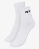 CSB Quarter Socks | White sold by Crop Shop Boutique
