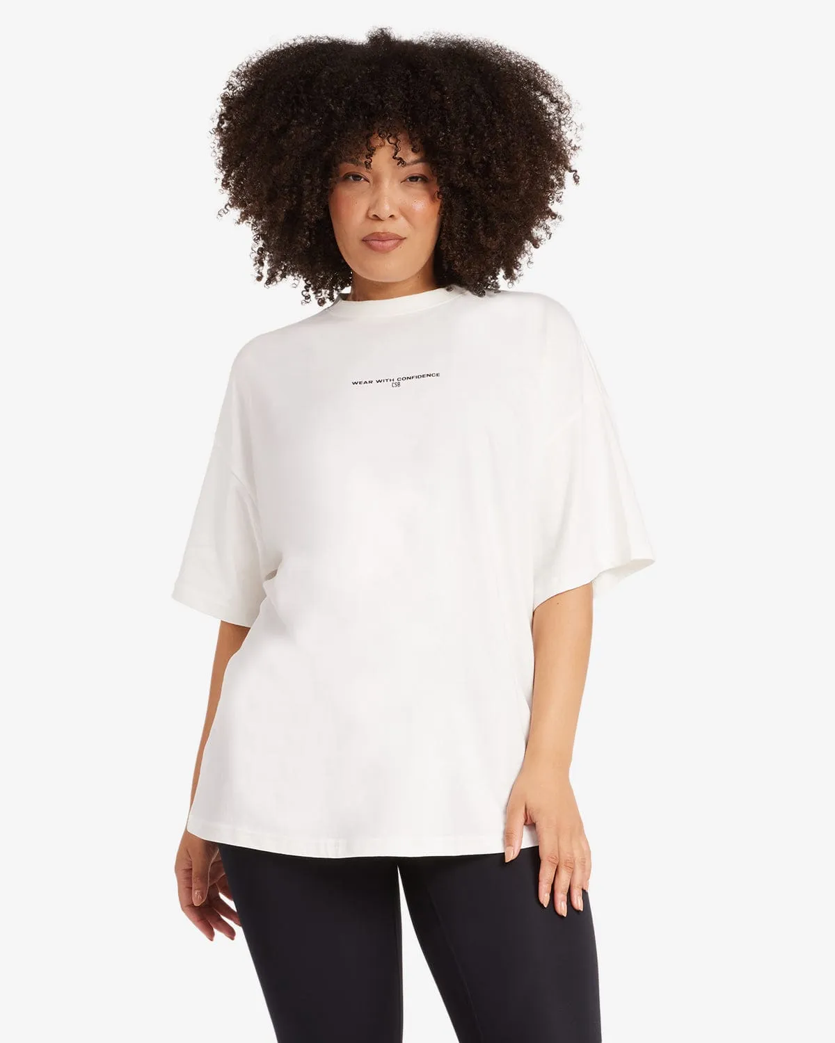 CSB Confidence T-Shirt | White sold by Crop Shop Boutique product image thumbnail 5