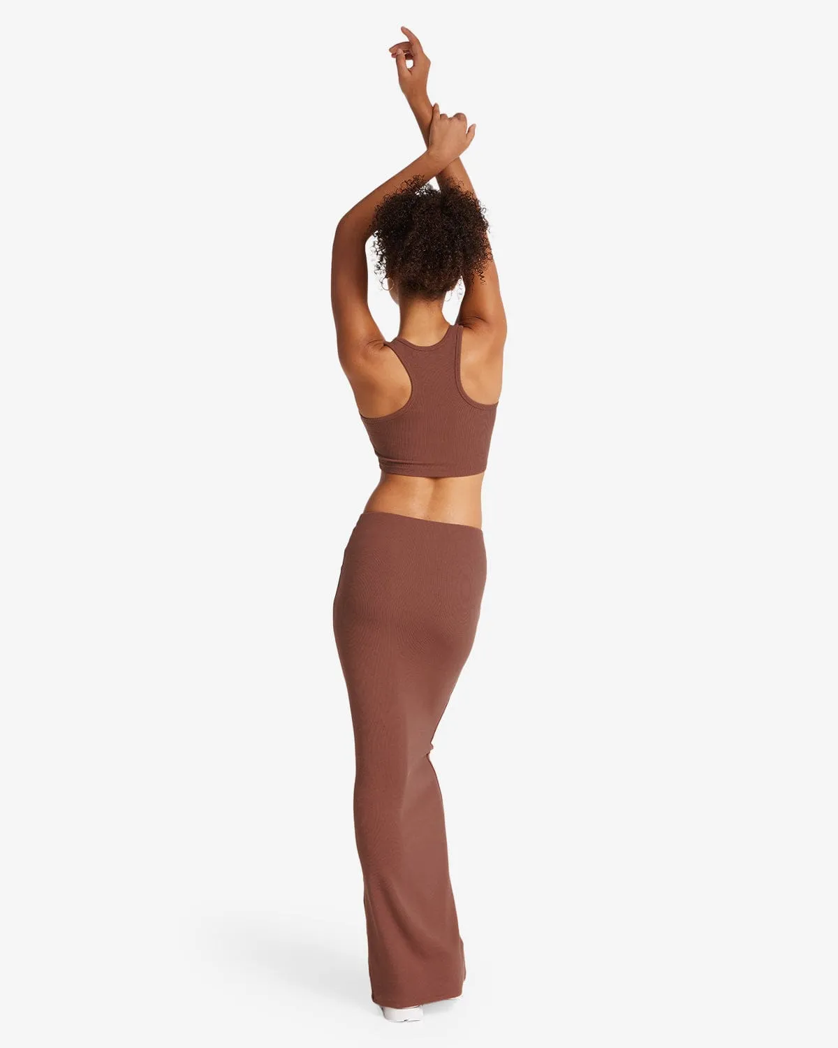 Rib Maxi Skirt | Maple sold by Crop Shop Boutique product image thumbnail 2