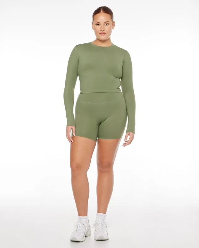 Freedom Shorts 6" | Clover sold by Crop Shop Boutique