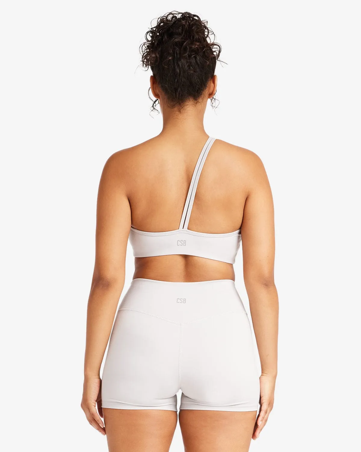 IM Serenity Strappy One Shoulder Crop | Light Grey sold by Crop Shop Boutique product image thumbnail 3