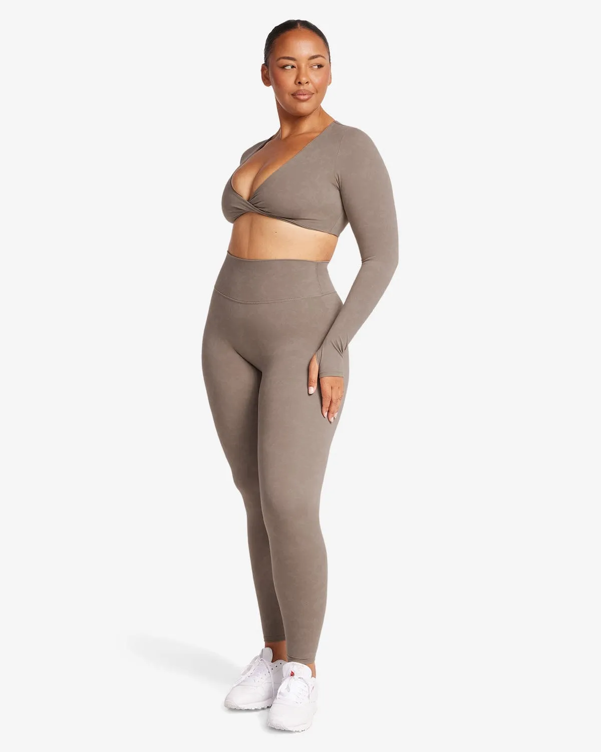 Fade Leggings | Mocha sold by Crop Shop Boutique product image thumbnail 3