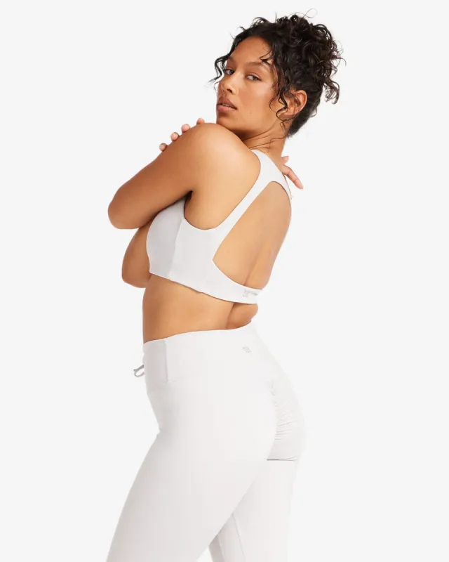 IM Serenity Open Back Crop | Light Grey sold by Crop Shop Boutique