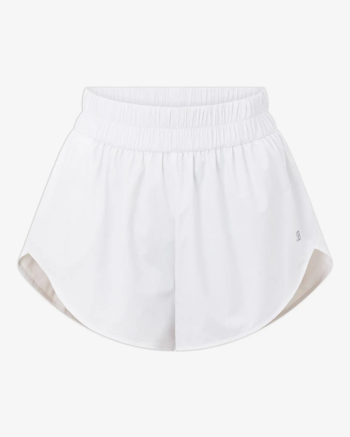 CSB Run Shorts | White sold by Crop Shop Boutique product image thumbnail 5