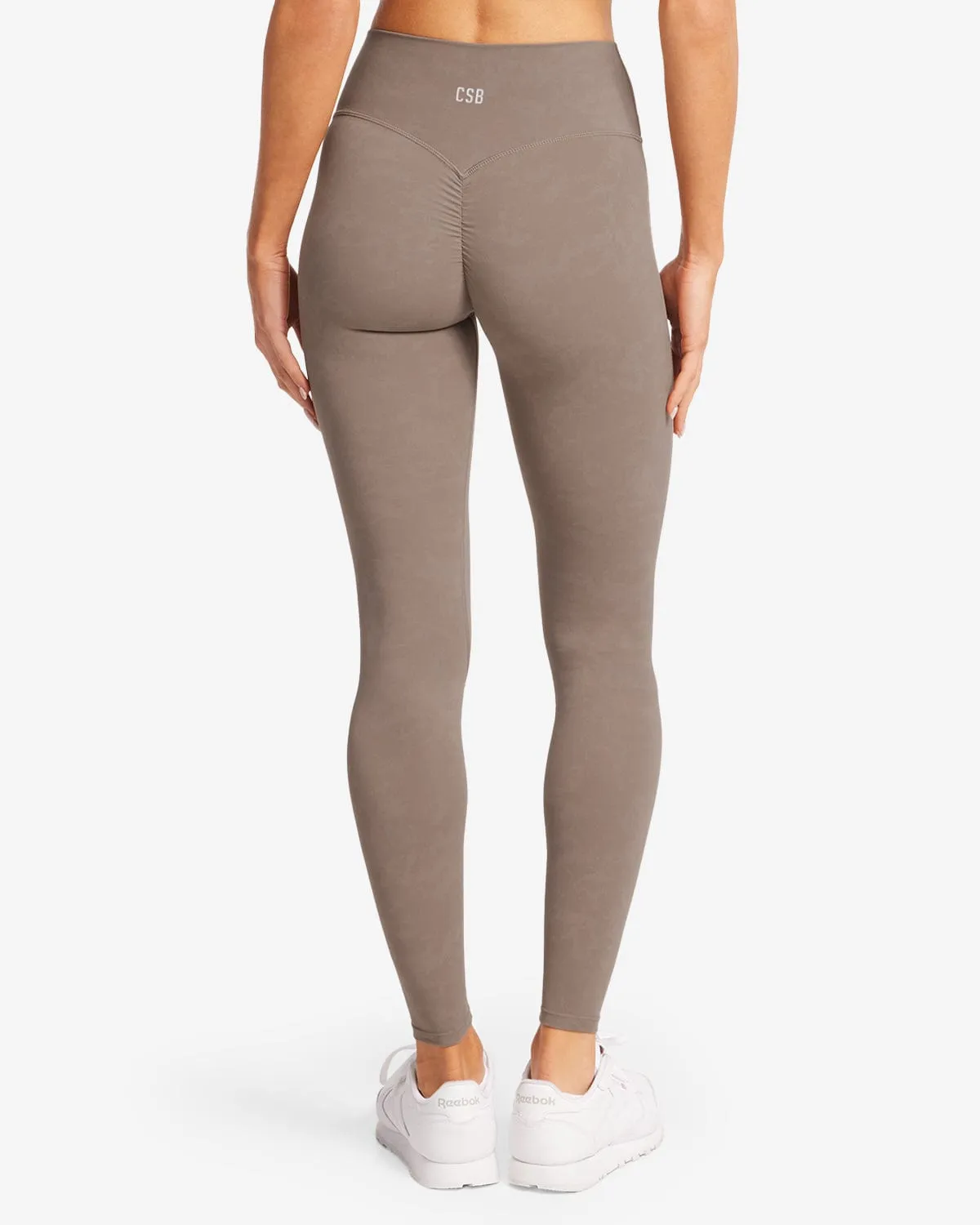 Fade Scrunch Leggings | Mocha sold by Crop Shop Boutique product image thumbnail 2
