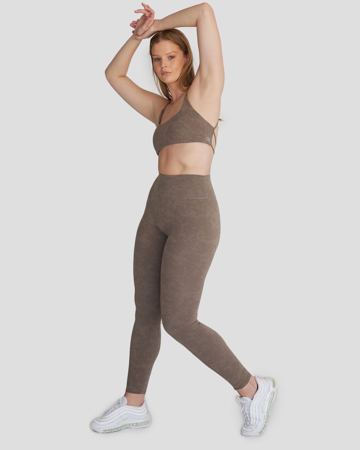 Fade Scrunch Leggings | Mocha sold by Crop Shop Boutique product image thumbnail 3