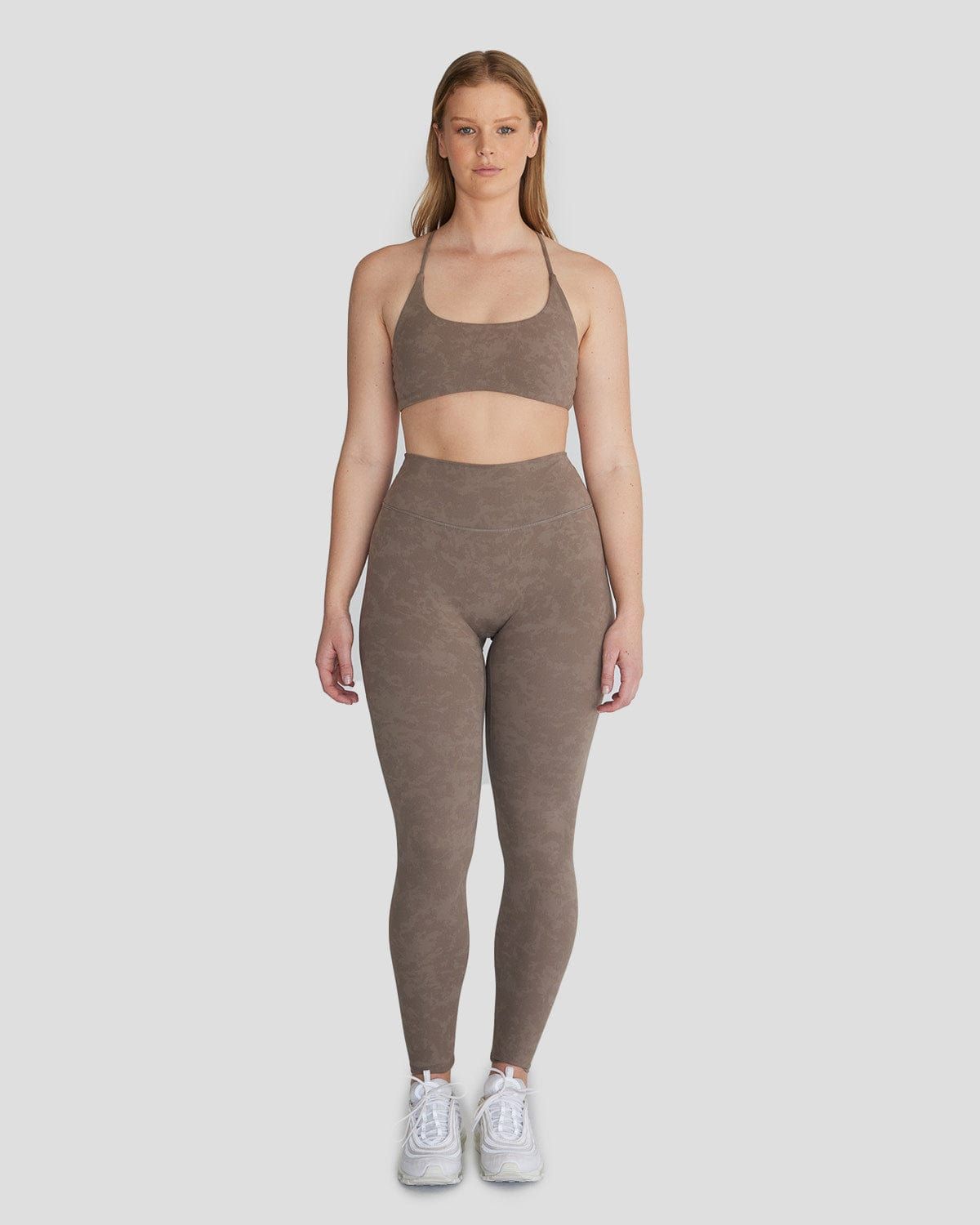 Fade Scrunch Leggings | Mocha sold by Crop Shop Boutique