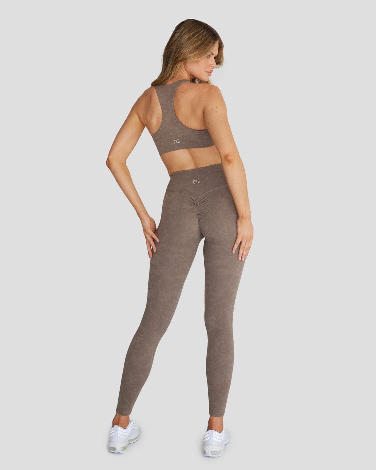 Fade Scrunch Leggings | Mocha sold by Crop Shop Boutique product image thumbnail 7