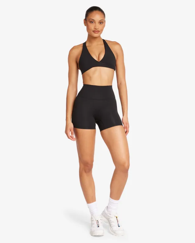 Activluxe Shorts 4" | Black sold by Crop Shop Boutique