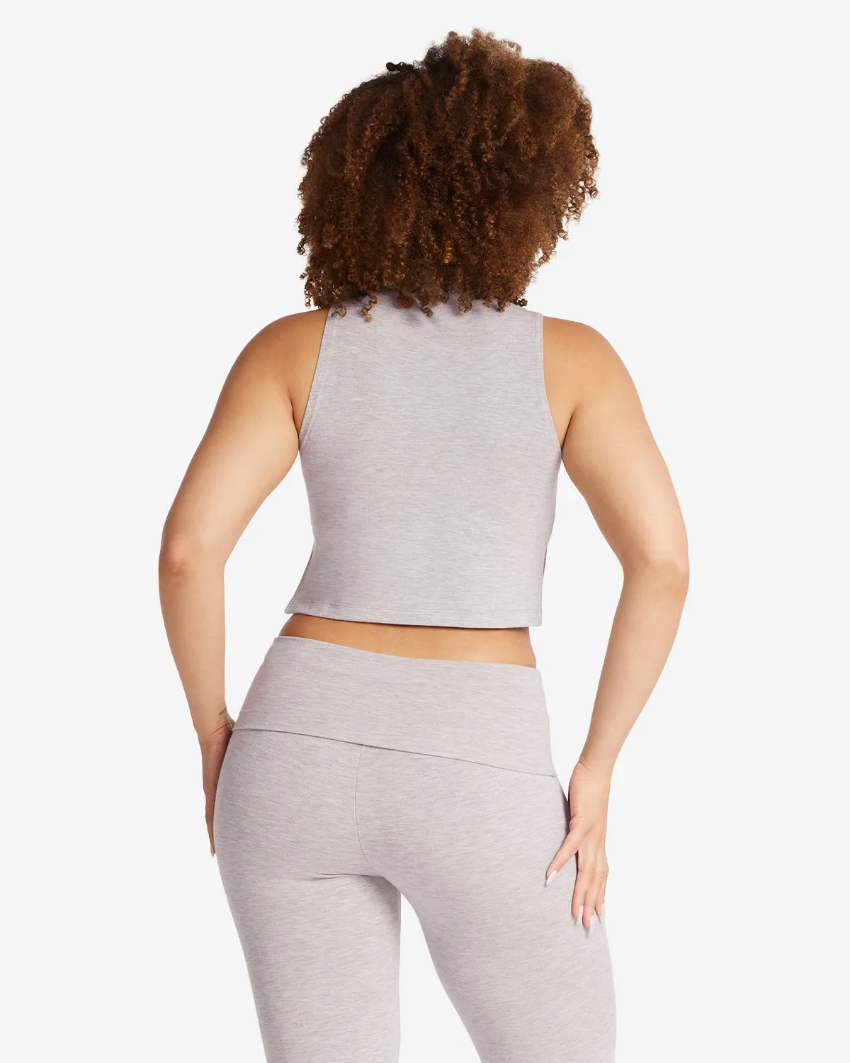 Turtle Neck Tank | Light Grey sold by Crop Shop Boutique product image thumbnail 3