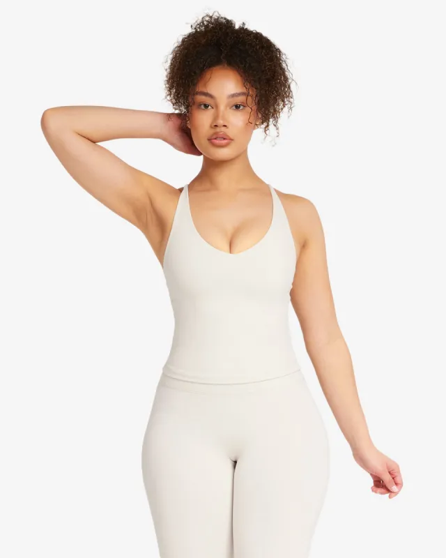 Fade Haven Tank | Vanilla sold by Crop Shop Boutique