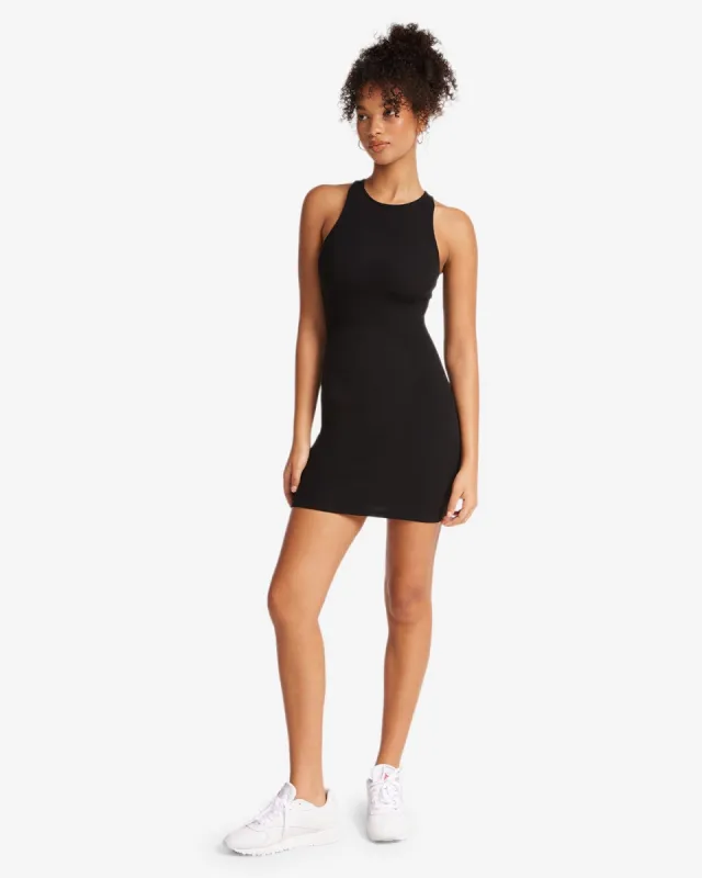 High Neck Mini Dress | Black sold by Crop Shop Boutique