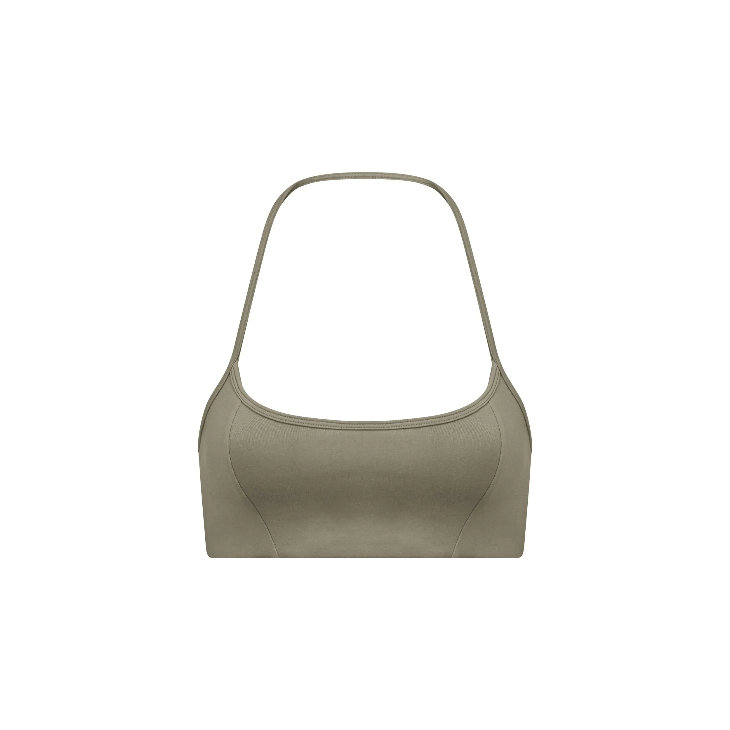 Serenity Contour Halter Crop | Vintage Khaki sold by Crop Shop Boutique product image thumbnail 4