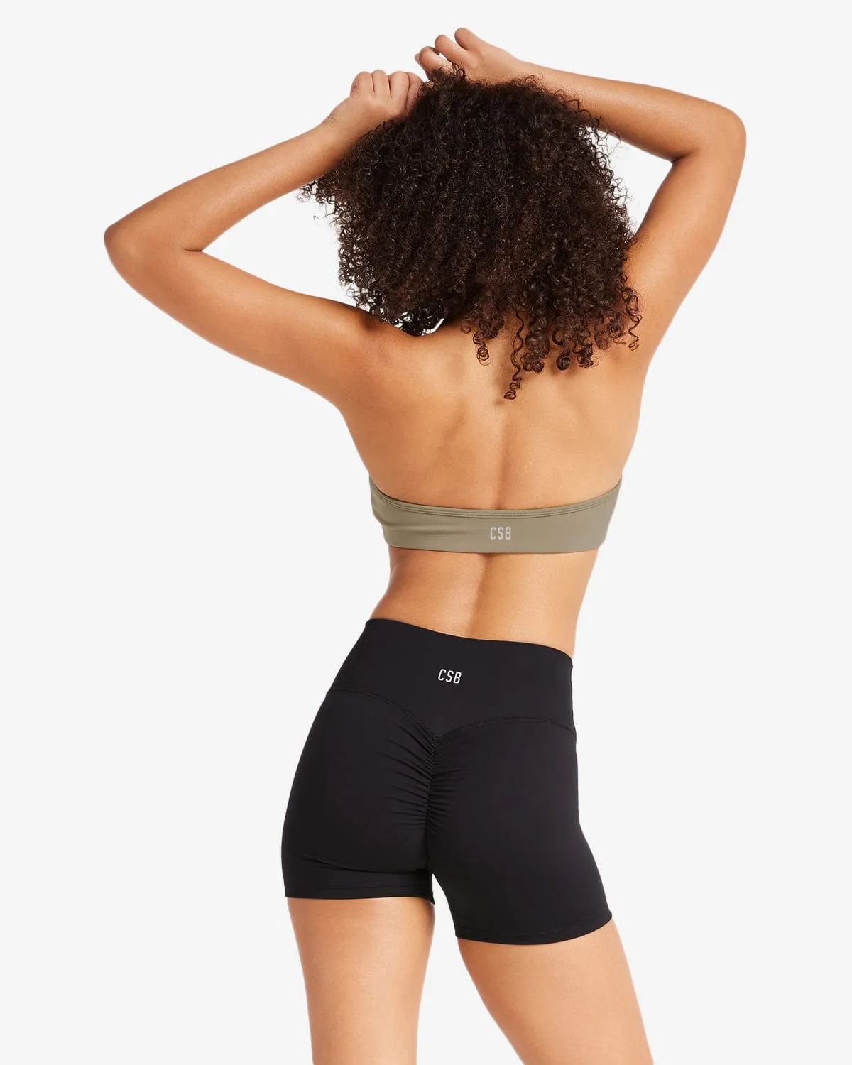 Serenity Contour Halter Crop | Vintage Khaki sold by Crop Shop Boutique product image thumbnail 3
