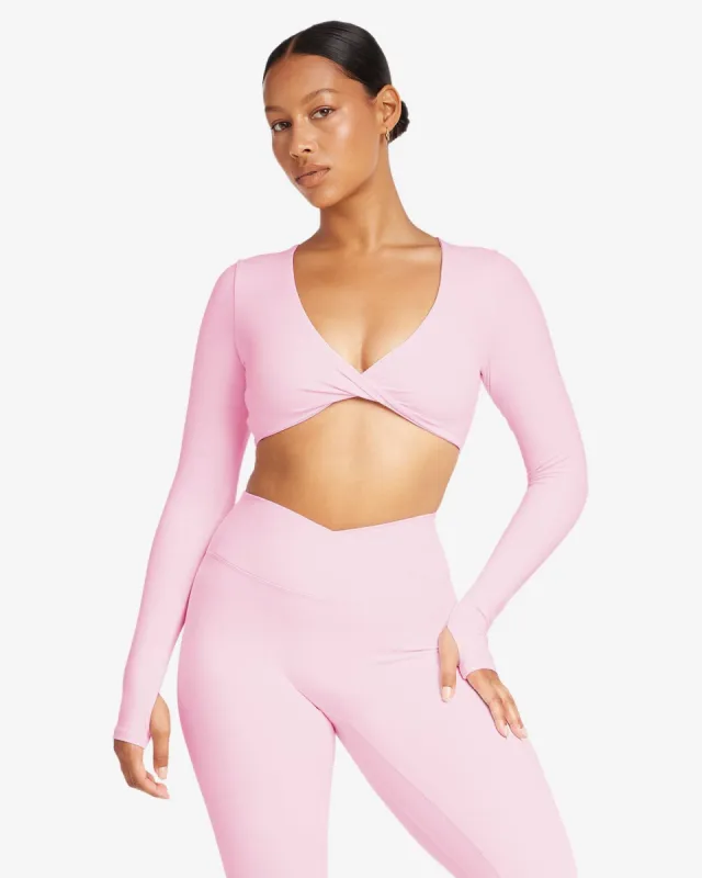 Fade Sierra Long Sleeve Crop | Blossom sold by Crop Shop Boutique