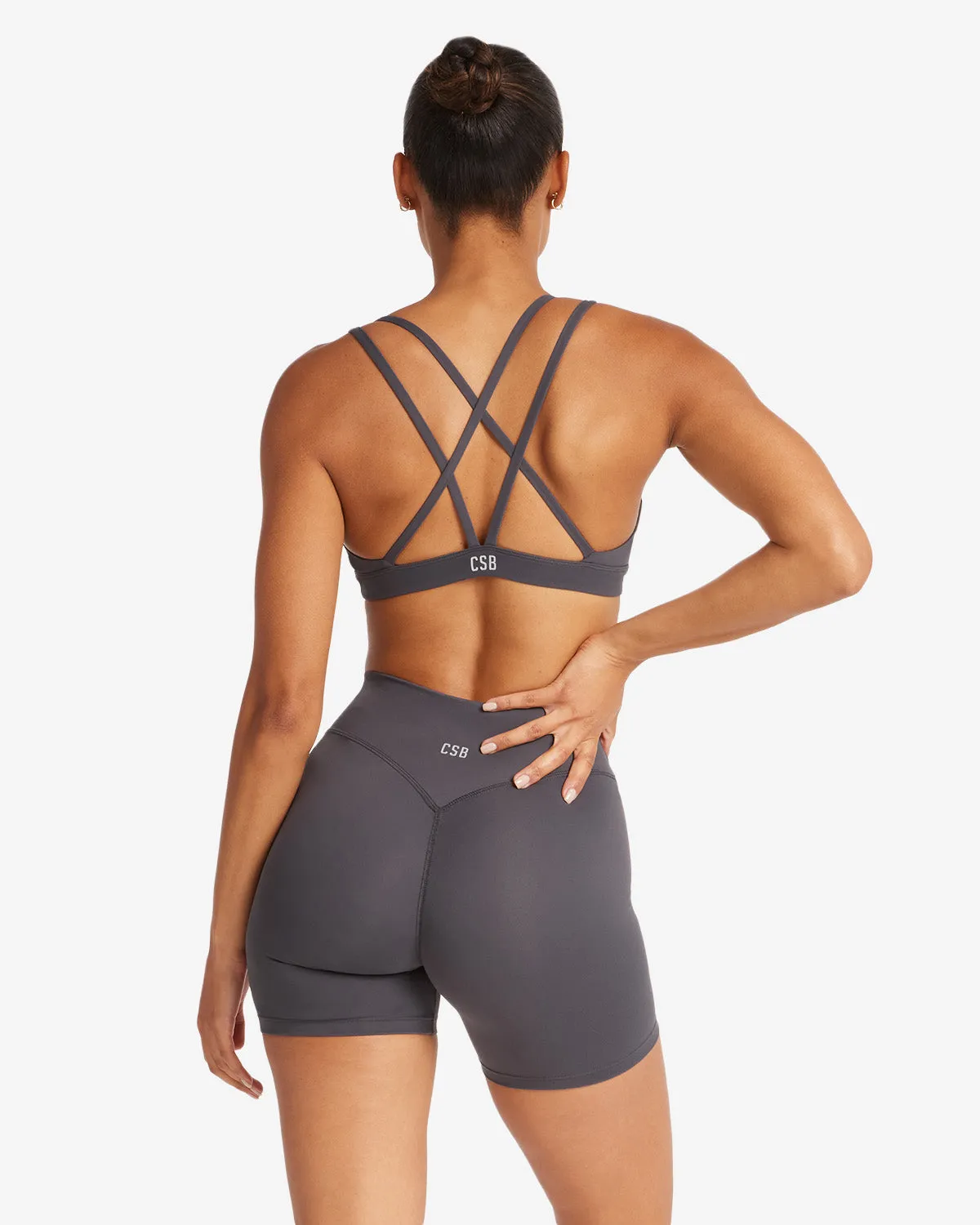 Form Cece Crop | Charcoal sold by Crop Shop Boutique