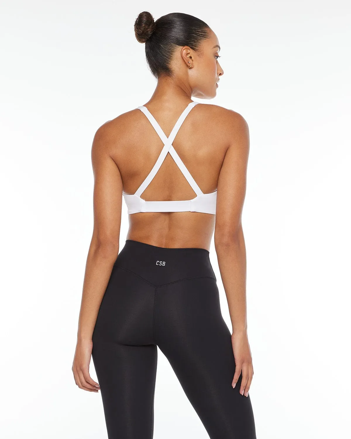 Activluxe Venus Panel Crop | White sold by Crop Shop Boutique