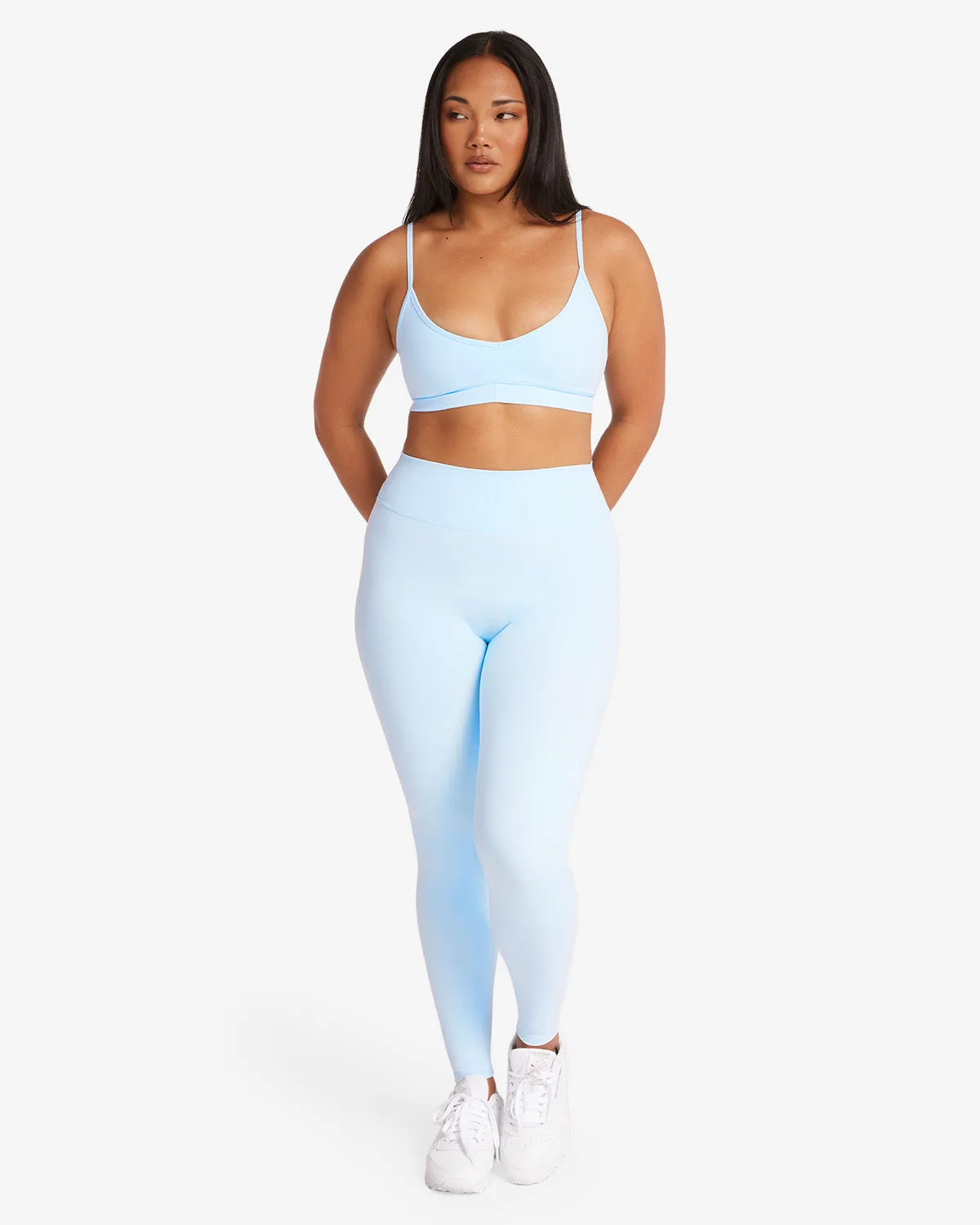 Form Invisible Scrunch Leggings | Powder Blue sold by Crop Shop Boutique