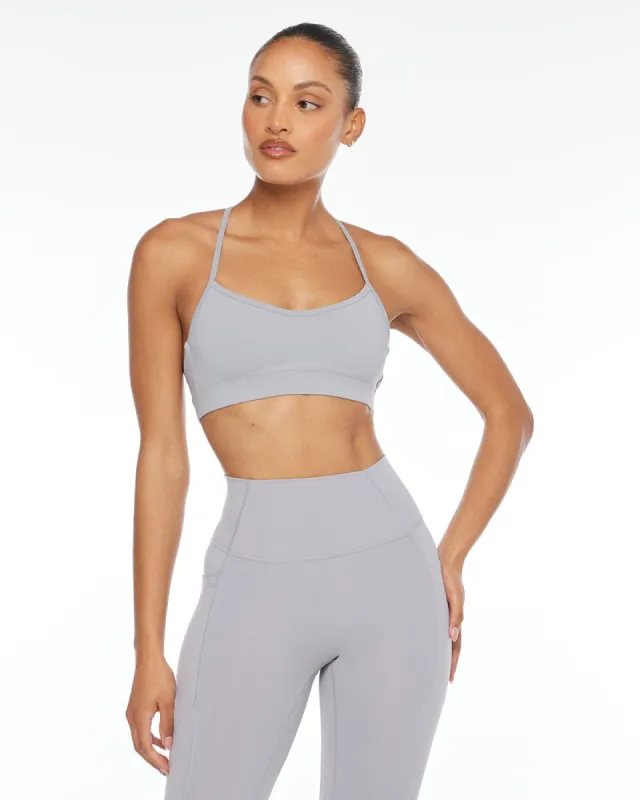 Activluxe Nova Crop | Cool Grey sold by Crop Shop Boutique