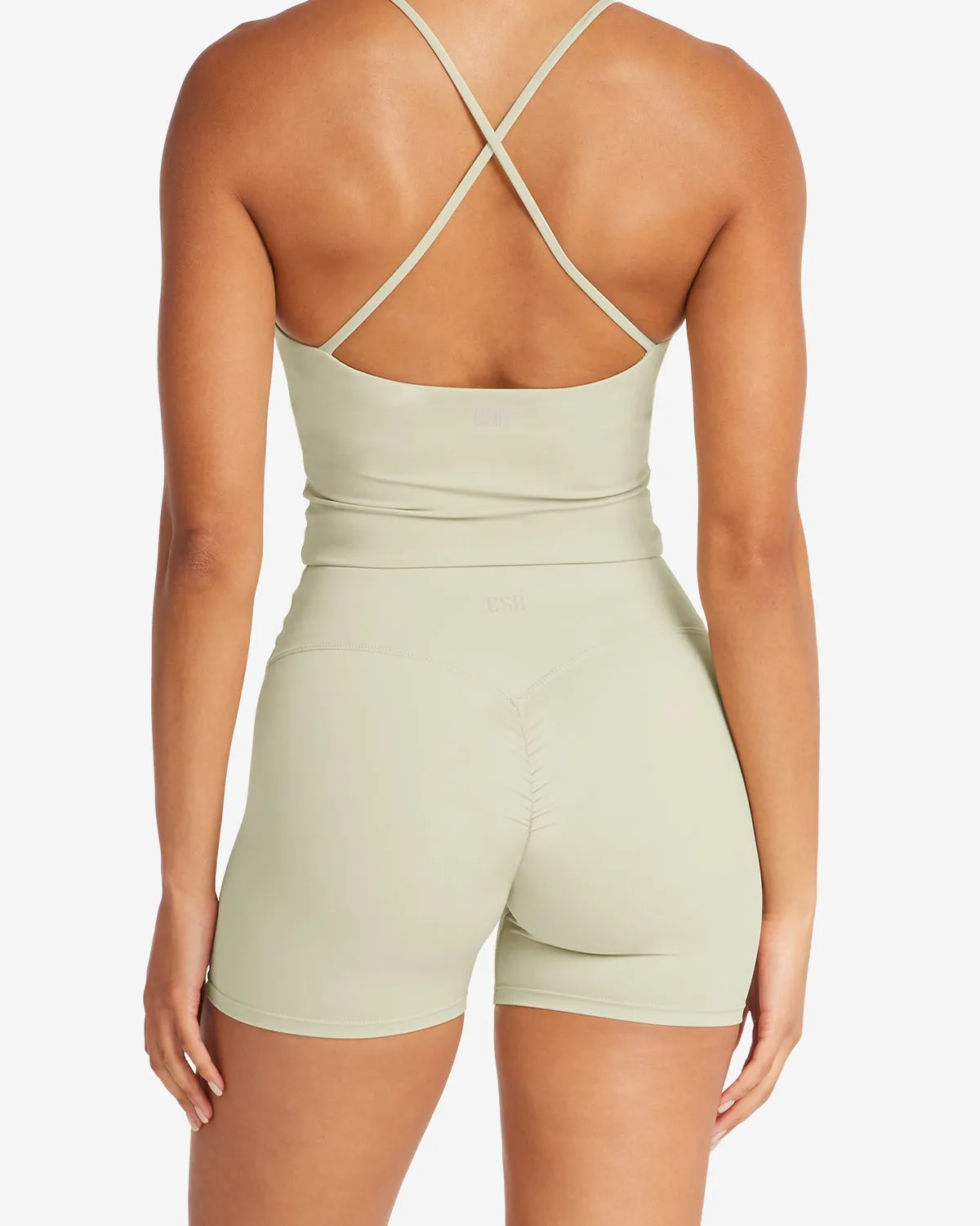 Freedom Scrunch Shorts 4" | Chai sold by Crop Shop Boutique product image thumbnail 2