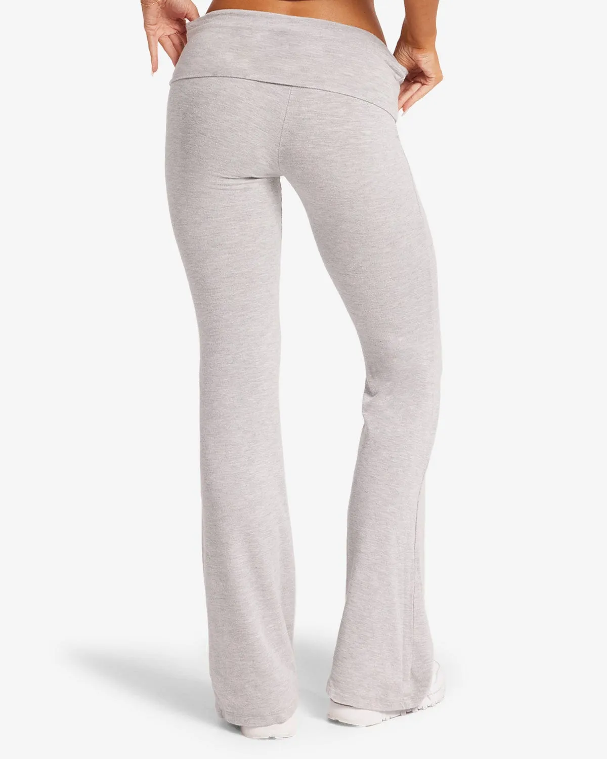 Jersey Flare Pant | Light Grey sold by Crop Shop Boutique product image thumbnail 3