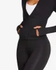 Freedom Pocket Zip Up Jacket | Black sold by Crop Shop Boutique