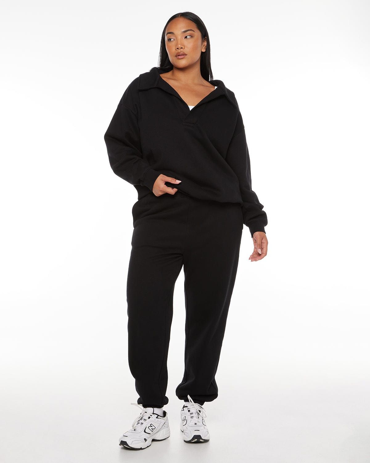 Oversized Sweatpant | Black sold by Crop Shop Boutique product image thumbnail 6