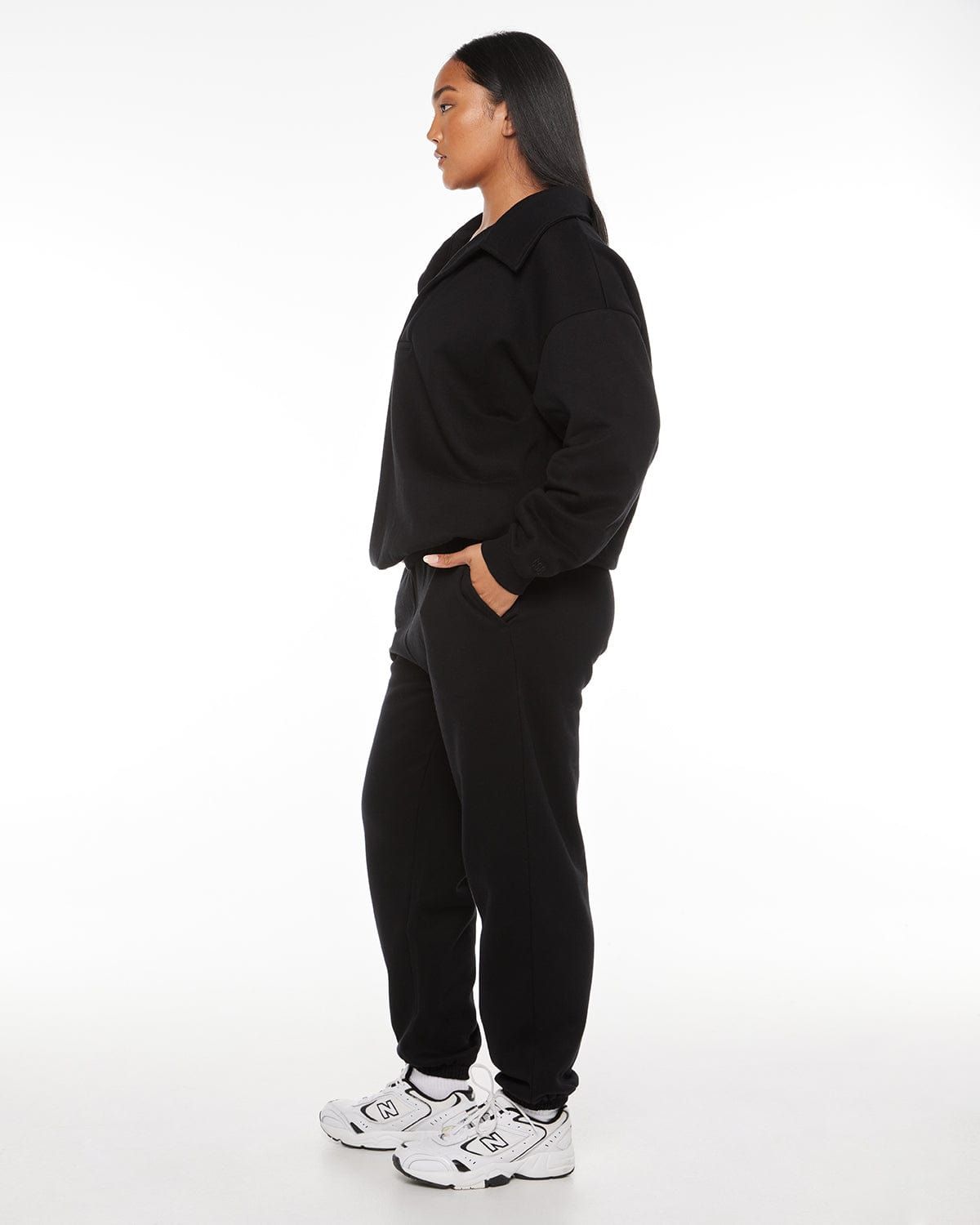 Oversized Sweatpant | Black sold by Crop Shop Boutique product image thumbnail 8