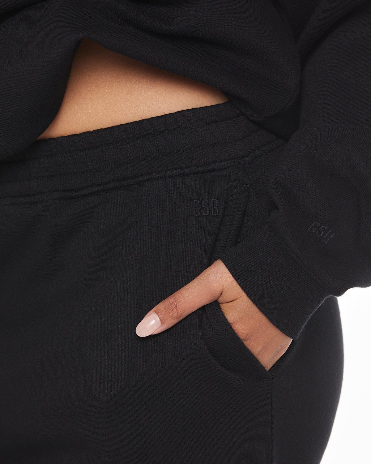 Oversized Sweatpant | Black sold by Crop Shop Boutique product image thumbnail 4