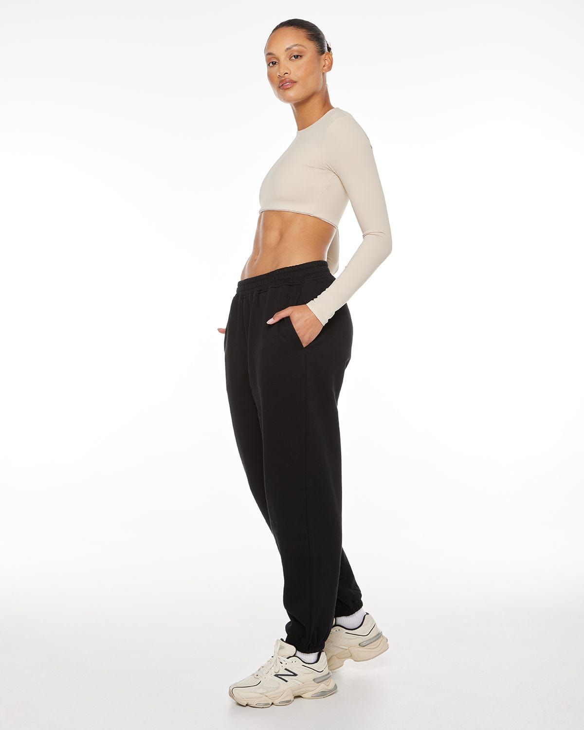 Oversized Sweatpant | Black sold by Crop Shop Boutique product image thumbnail 3