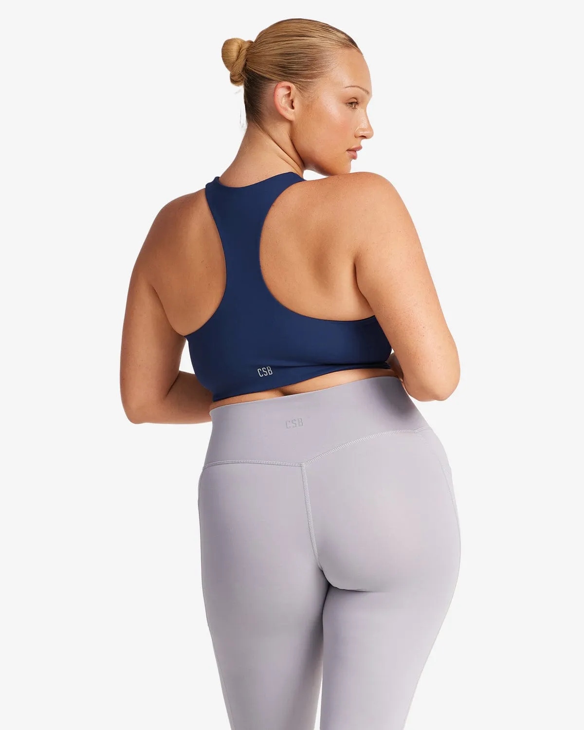 Activluxe Dawn Zip Crop | Navy sold by Crop Shop Boutique product image thumbnail 2