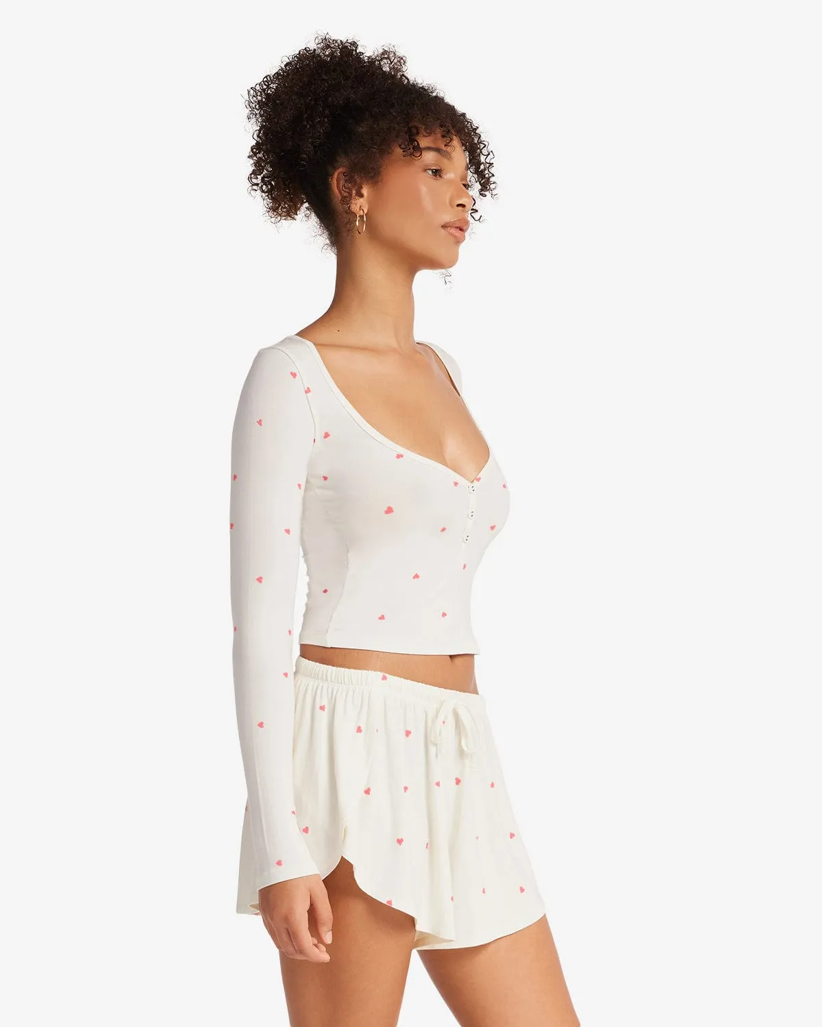 Sleep Long Sleeve Top | White sold by Crop Shop Boutique product image thumbnail 3