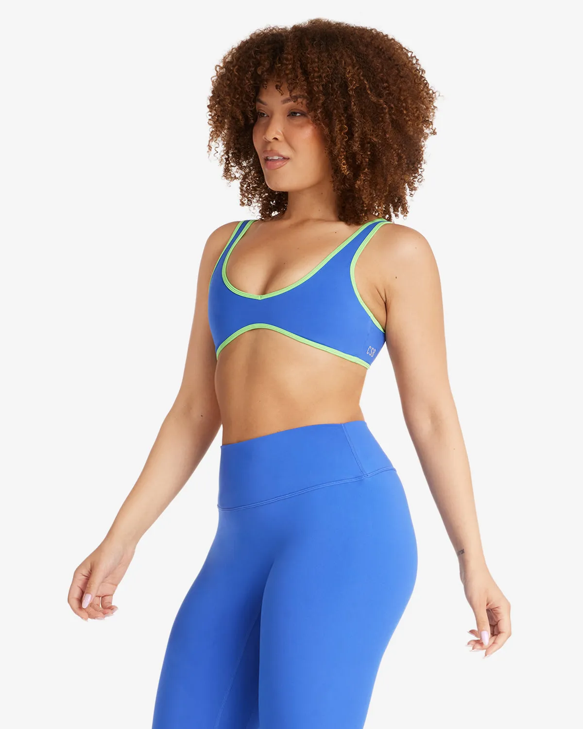 Serenity Isla Crop | Royal/Lime sold by Crop Shop Boutique product image thumbnail 3