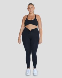 Serenity Drawstring Leggings | Black sold by Crop Shop Boutique