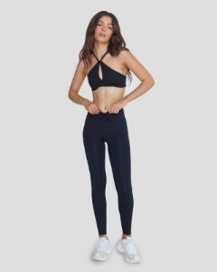 Serenity Drawstring Leggings | Black sold by Crop Shop Boutique